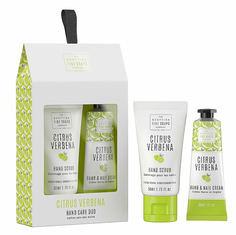 Handpflegeset - Scottish Fine Soaps Citrus Verbena Hand Care Duo (Handpeeling 50ml + Hand- und Nagelcreme 30ml) — Bild N1