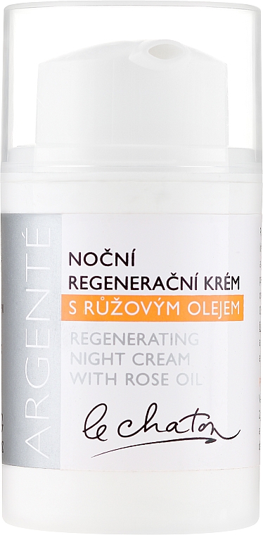Regenerierende Nachtcreme mit Rosenöl - Le Chaton Argente Night Regeneration Cream With Rose Oil — Bild N1