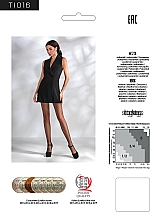 Netzstrumpfhosen für Damen TI016 nero - Passion — Bild N3
