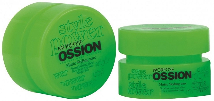 Mattierendes Stylingwachs für Haar und Bart Starker Halt - Morfose Ossion Matte Styling Wax Strong Holding Effect — Bild N1