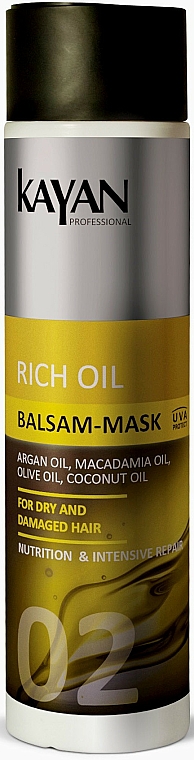 Balsam-Maske für trockenes und geschädigtes Haar - Kayan Professional Rich Oil Balsam-Mask — Bild N1