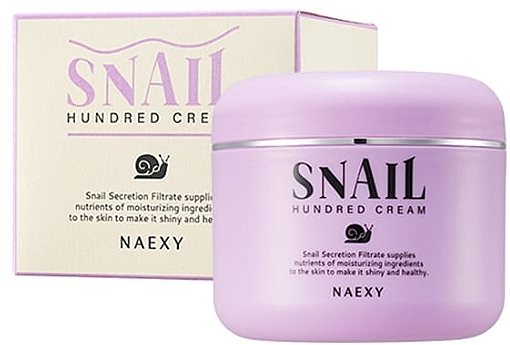 Glättende Gesichtscreme - Naexy Snail Hundred Cream  — Bild N1