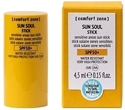 Düfte, Parfümerie und Kosmetik Sonnenschutz-Gesichtsstick für empfindliche Hautpartien SPF 50+ - Comfort Zone Sun Soul Stick SPF50+