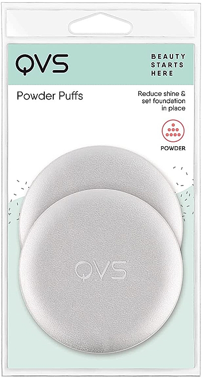 Schminkschwamm für Kompaktpuder 2 St. - QVS Powder Puffs — Bild N2