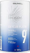 Düfte, Parfümerie und Kosmetik Aufhellendes Pulver für das Haar - Goldwell Light Dimension Oxycur Platin 9+