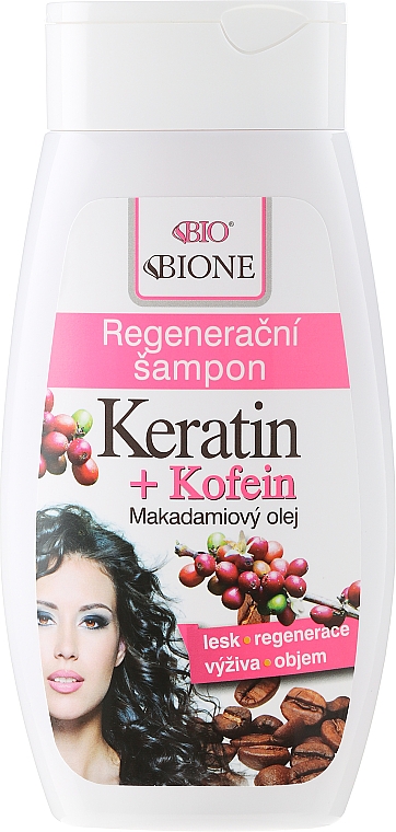 Regenerierendes Shampoo mit Keratin und Koffein - Bione Cosmetics Keratin + Caffeine Regenerative Shampoo