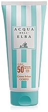Düfte, Parfümerie und Kosmetik Schützende Körpercreme - Acqua Dell Elba Body Sun Cream SPF 50+