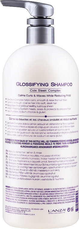 Glättendes Shampoo für welliges und glanzloses Haar - Lanza Healing Smooth Glossifying Shampoo — Bild N4