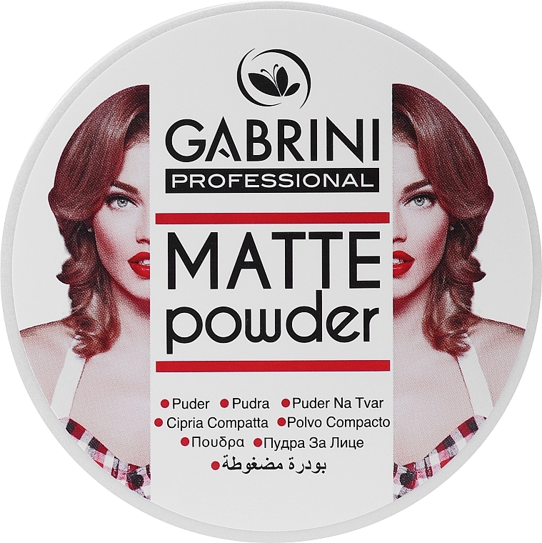 Matter Gesichtspuder - Gabrini Professional Matte Make Up Powder — Bild N2