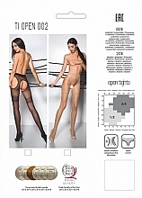 Düfte, Parfümerie und Kosmetik Erotische Strumpfhosen mit Ausschnitt Tiopen 002 20 Den beige - Passion