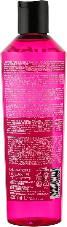 Shampoo für feines Haar - Laboratoire Ducastel Subtil Color Lab Volume Intense Very Lightweight Volumizing Shampoo — Bild N2