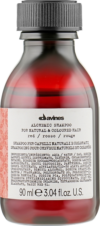 Shampoo zur Intensivierung der Farbe (Rot) - Davines Alchemic Shampoo