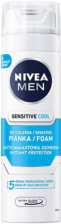 Kühlender Rasierschaum für empfindliche Haut - Nivea For Men Shaving Foam