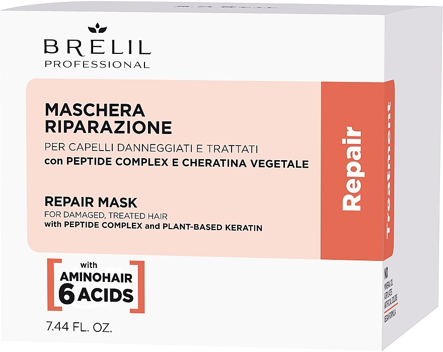 Regenerierende Haarmaske - Brelil Repair Treatment Repair Mask  — Bild N2