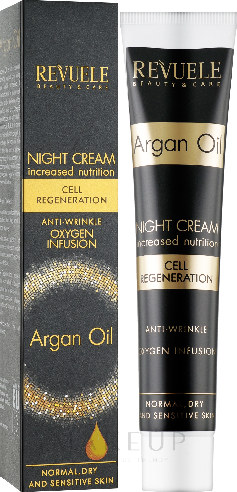 Nachtcreme für das Gesicht mit Arganöl - Revuele Argan Oil Night Cream — Bild 50 ml