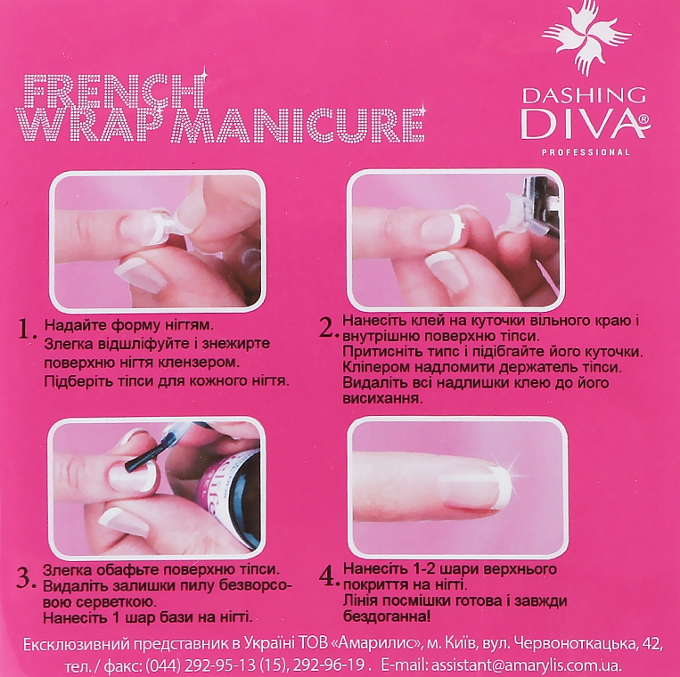 Set für French-Maniküre - Dashing Diva French Wrap Plus Thick Pink Palette Multi-Color Pack — Bild N1