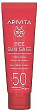 Düfte, Parfümerie und Kosmetik Sonnenschutzgel für das Gesicht mit Algen und Propolis - Apivita Bee Sun Safe Hydra Fresh Face Gel-Cream SPF50
