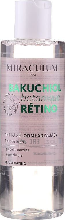 Tief feuchtigkeitsspendendes und verjüngendes Anti-Aging Gesichtstonikum - Miraculum Bakuchiol Botanique Retino Tonic