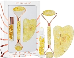 Düfte, Parfümerie und Kosmetik Gesichtsmassage-Set - Crystallove Citrine Amber Beauty Set