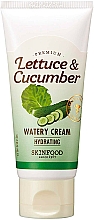 Düfte, Parfümerie und Kosmetik Feuchtigkeitsspendende Gesichtscreme mit Gartenlattich und Gurke - Skinfood Premium Lettuce & Cucumber Watery Cream