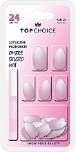 Düfte, Parfümerie und Kosmetik Künstliche Fingernägel inkl. Kleber Ombre Stiletto Mat 78194 - Top Choice