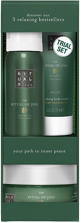 Set - Rituals The Ritual of Jing Trial Set (foam/50ml + cr/70ml + scr/125g) — Bild N1