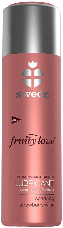 Aromatisiertes Gleitgel mit Erdbeerschaumwein - Swede Fruity Love Lubricant Sparkling Strawberry Wine — Bild N1