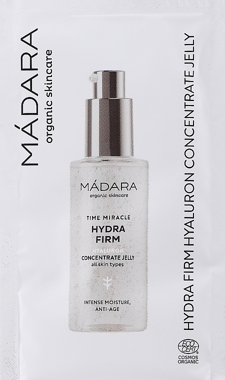 GESCHENK! Feuchtigkeitsspendendes Hyaluron-Gel für das Gesicht - Madara Cosmetics Time Miracle Hydra Firm Hyaluron Concentrate Jelly (Probe)  — Bild N1