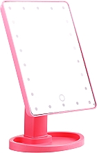 Großer Standspiegel mit LED-Beleuchtung rosa - Lewer — Bild N1