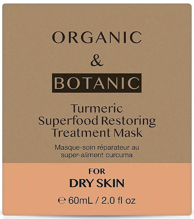 Revitalisierende Gesichtsmaske mit Kurkuma - Organic & Botanic Turmeric Superfood Restoring Treatment Mask — Bild N2