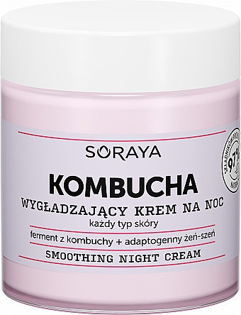 Glättende Nachtcreme mit AHA-Säuren - Soraya Kombucha Smoothing Night Cream  — Bild N2