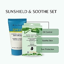 Gesichtspflegeset - Dr. Eve_Ryouth Sunshield & Soothe Set (Gesichtscreme 30ml + Tuchmaske 3x36g) — Bild N2