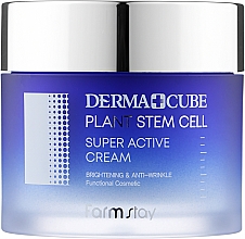 Anti-Falten Gesichtscreme mit Stammzellen - FarmStay Derma Cube Plant Stem Cell Super Active Cream — Bild N1