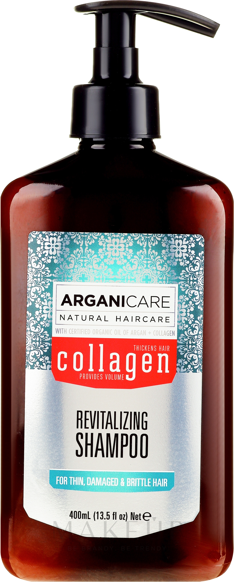 Revitalisierendes Shampoo mit Kollagen und Arganöl - Arganicare Collagen Revitalizing Shampoo — Bild 400 ml