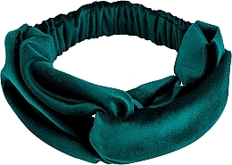Haarband Velour Twist dunkelgrün - MAKEUP Hair Accessories — Bild N1