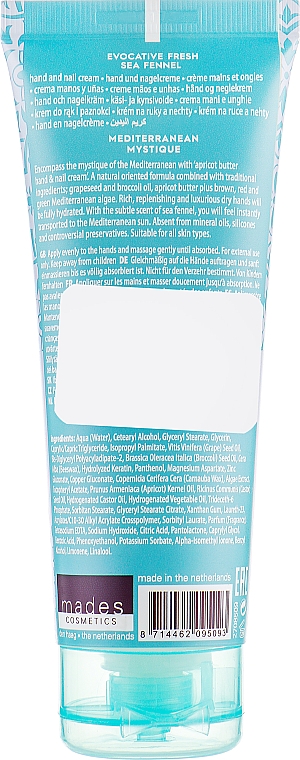 Hand- und Nagelcreme Brokkoli-Öl und Algencocktail - Mades Cosmetics Mediterranean Mystique Hand&Nail Cream — Bild N2