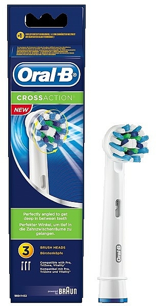 Austauschbare Zahnbürstenköpfe für elektrische Zahnbürste Cross Action EB50 - Oral-B — Bild N2