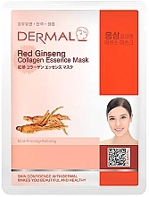 Tuchmaske mit Kollagen und rotem Ginseng  - Dermal Red Ginseng Collagen Essence Mask  — Bild N1