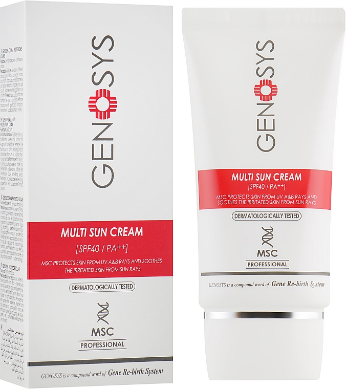 Sonnenschutz-Gesichtscreme - Genosys Multi Sun Cream SPF40 — Bild N1