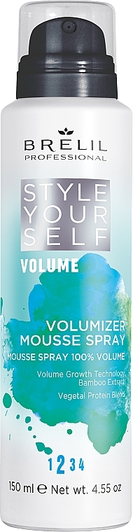 Mousse-Spray - Brelil Style Yourself Volume Volumizer Mousse Spray — Bild N1