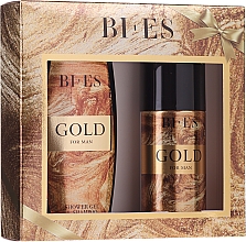 Düfte, Parfümerie und Kosmetik Bi-es Gold For Man - Körperpflegeset (Shampoo-Duschgel 250ml + Deodorant 150ml)