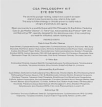 Set - Medik8 The CSA Philosophy Kit Eye Edition (serum/7ml + cr/15ml + serum/7ml + cleanser/30ml) — Bild N7