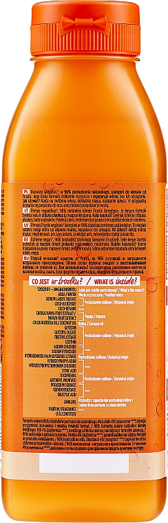 Regenerierendes Shampoo mit Papaya-Extrakt für strapaziertes Haar - Garnier Fructis Repairing Papaya Hair Food Shampoo — Bild N2