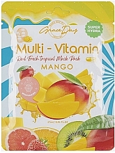 Düfte, Parfümerie und Kosmetik Tuchmaske für das Gesicht mit Mangoextrakt - Grace Day Multi-Vitamin Mango Mask Pack