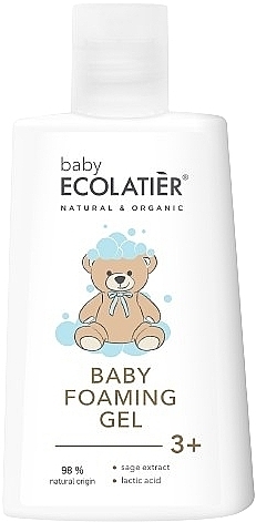 Schäumendes Duschgel für Babys mit Salbeiextrakt und Milchsäure - Ecolatier Baby Foaming Gel — Bild N1