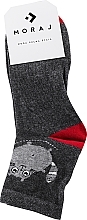 Damensocken csl200-113 grau mit Katze - Moraj — Bild N3