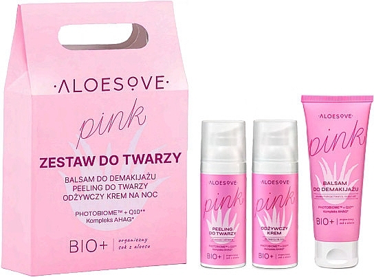 Pflegeset für das Gesicht - Aloesove Pink (cleanser/75ml + peel/50ml + cr/50ml) — Bild N1