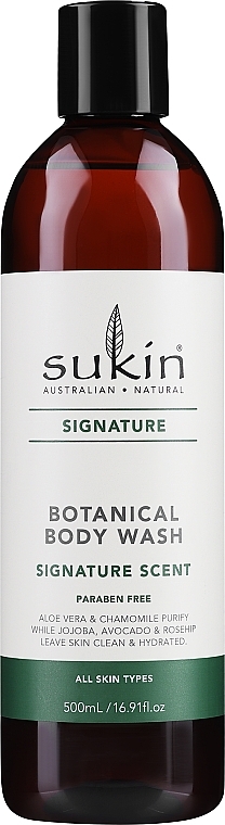 Erfrischendes Duschgel - Sukin Botanical Body Wash (ohne Spender) — Bild N2