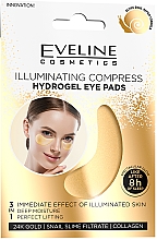 Düfte, Parfümerie und Kosmetik Aufhellende Hydrogel-Augenpatches - Eveline Cosmetics 24K Gold Illuminating Compress Hydrogel Eye Pads
