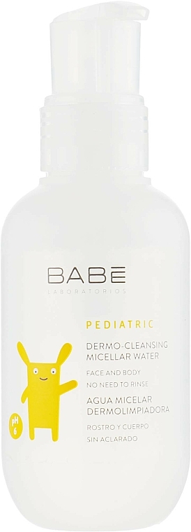 Mizellen-Reinigungswasser für Körper und Gesicht - Babe Laboratorios Pediatric Dermo-Cleansing Micellar Water Travel Size — Bild N1